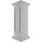 Ekena Millwork 12"W x 40"H Corner Newel Post with Panel, Flat Capital & Base Trim (Installation kit included) NWL12X40CPF0B0 - alternate 6